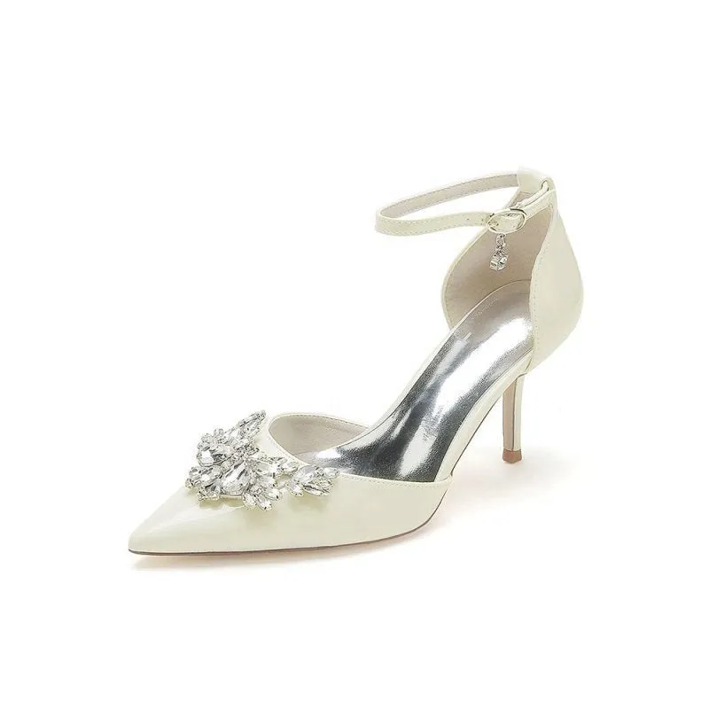Elegant High Heels with Crystal Embellishment