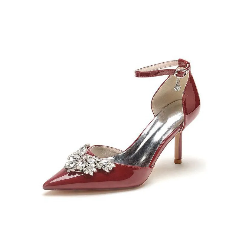 Elegant High Heels with Crystal Embellishment