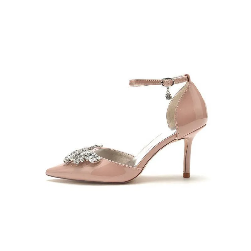 Elegant High Heels with Crystal Embellishment
