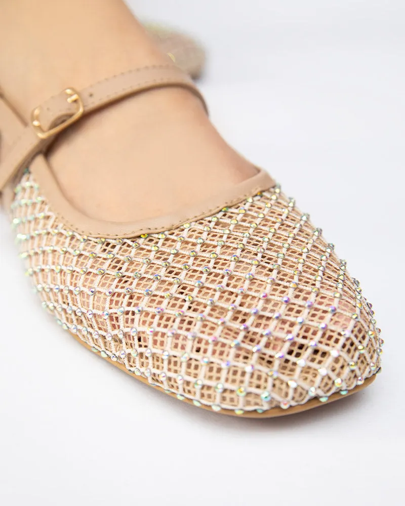 ELLA Studded Mesh Sandals