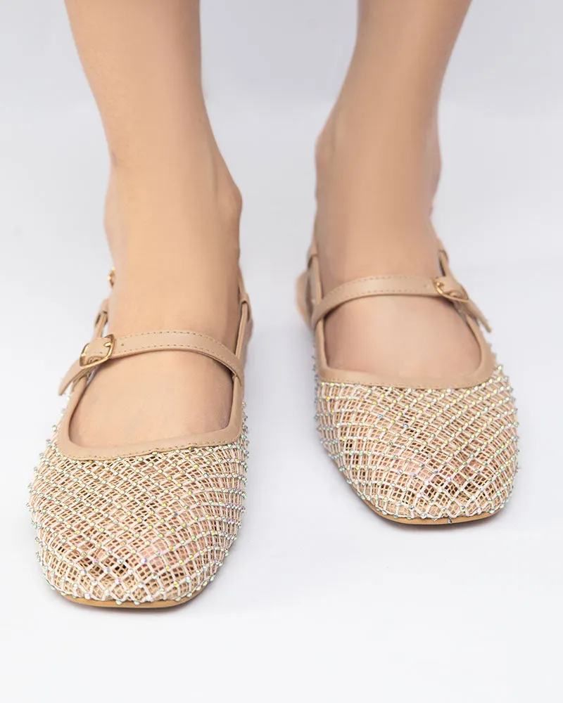 ELLA Studded Mesh Sandals