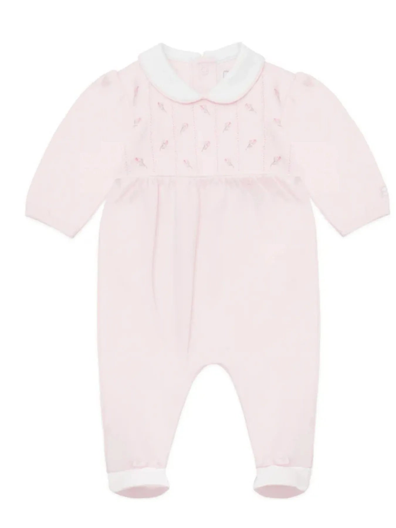 Emile et Rose Jilly Floral Embroidery Babygrow