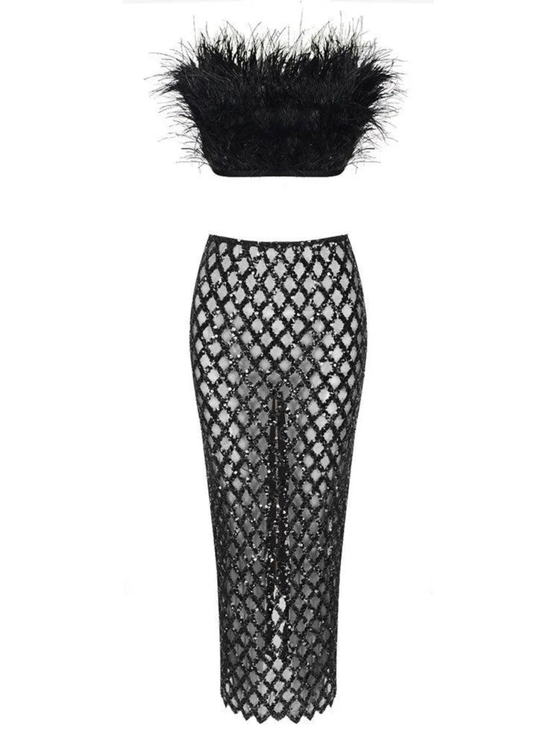 Erina feather mesh set