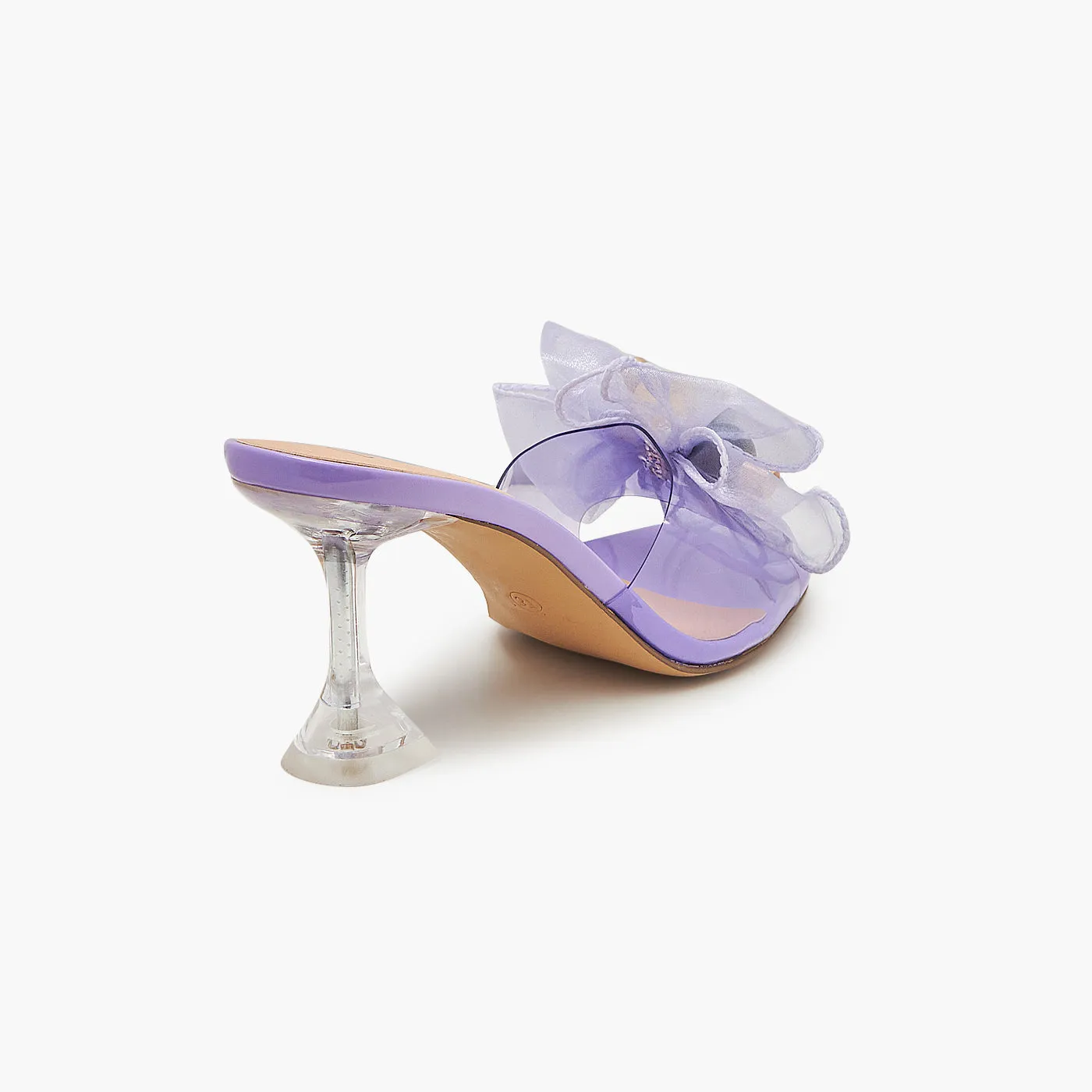 Fabric Bow High Heels