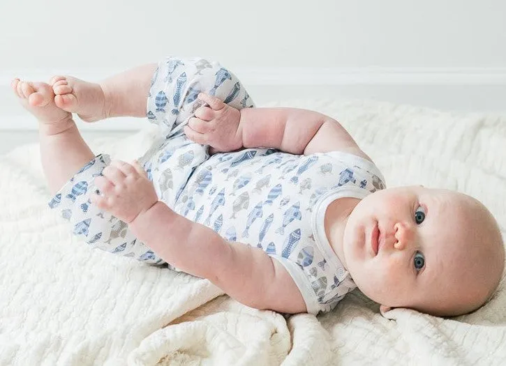 Feather Baby Skinny Fish Tank Romper