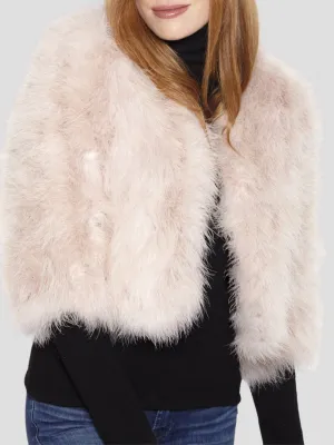 Feather Boloro in Blush