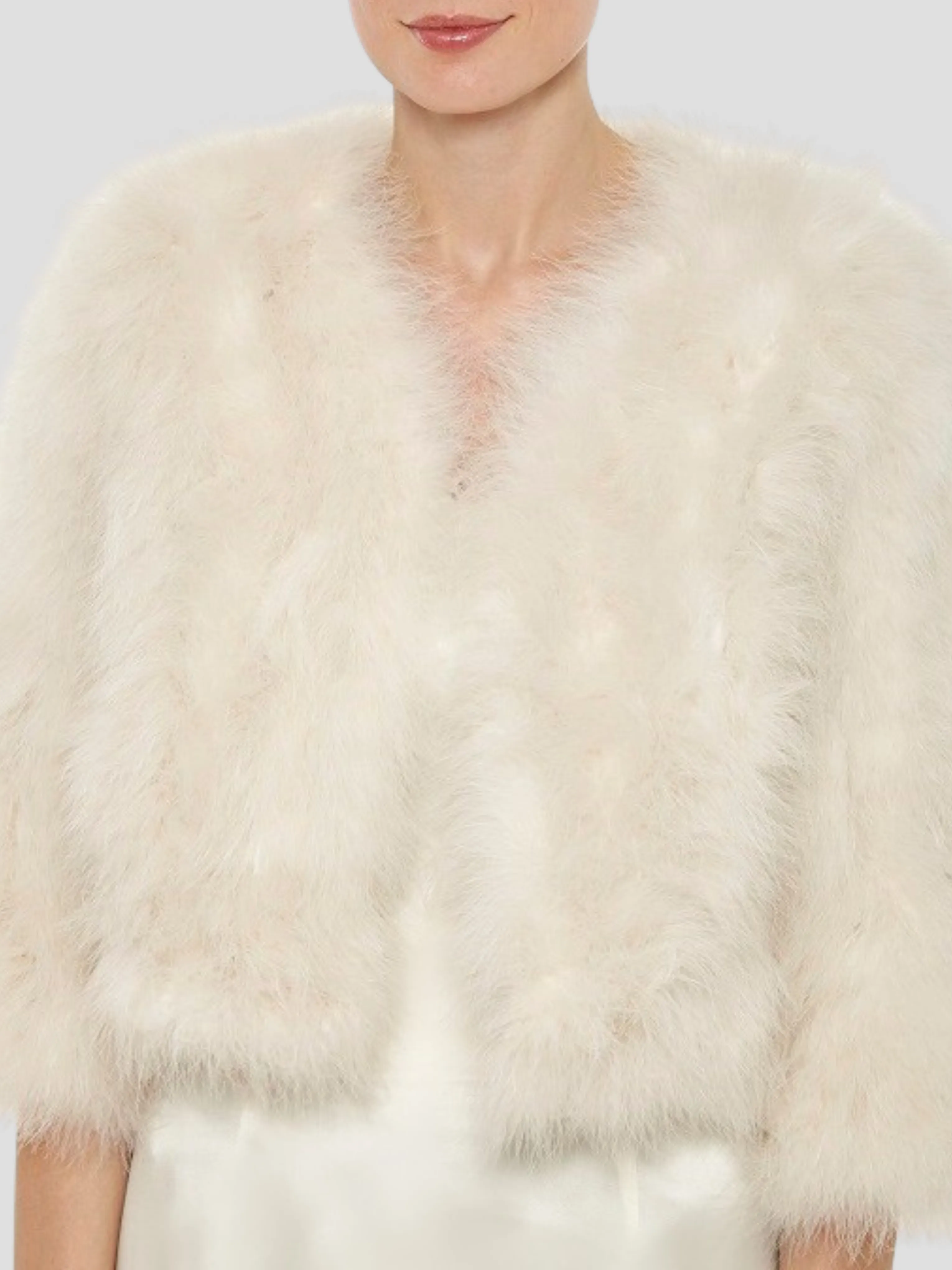 Feather Boloro in Ivory