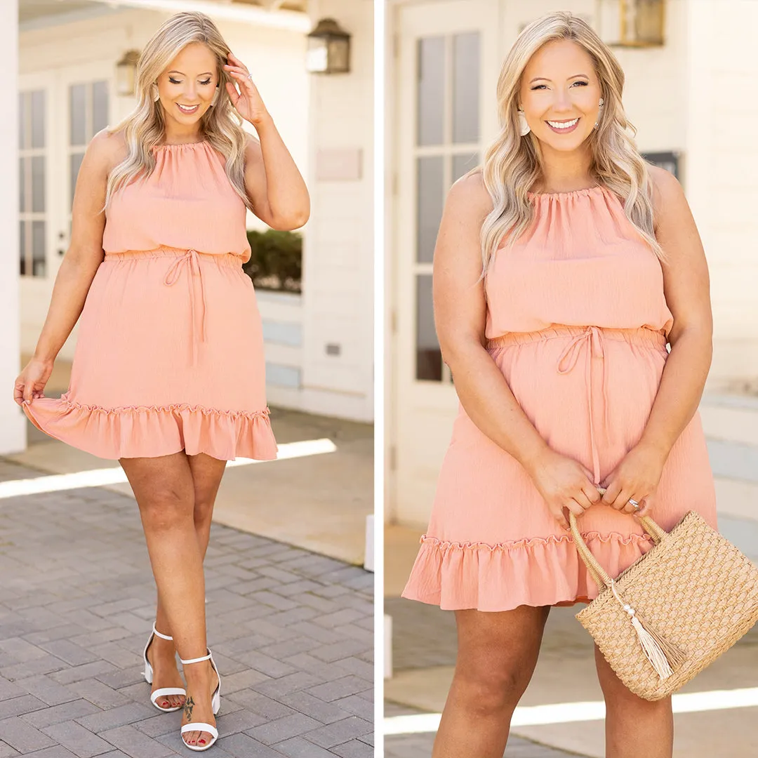 Feelin' Peachy Dress, Peach