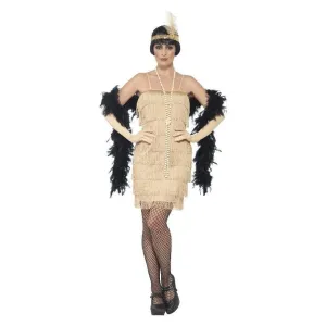 Flapper Costume Gold