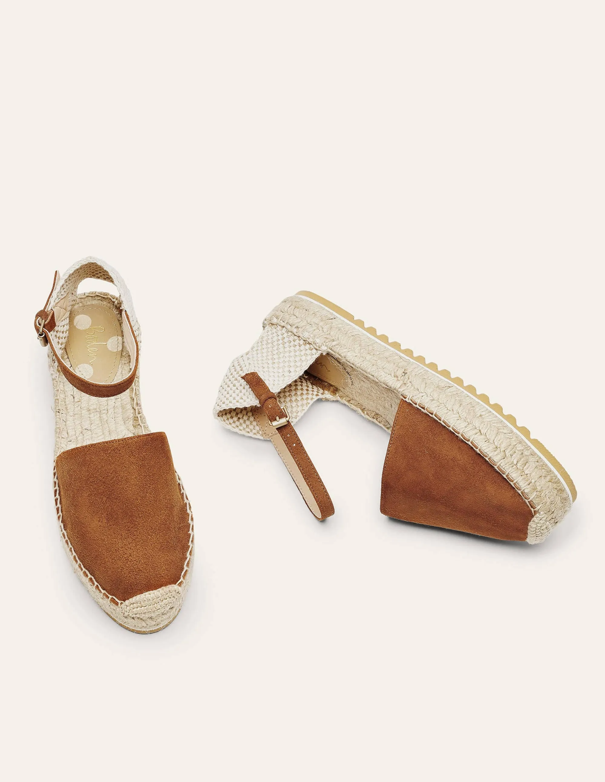Flatform Espadrilles-Tan