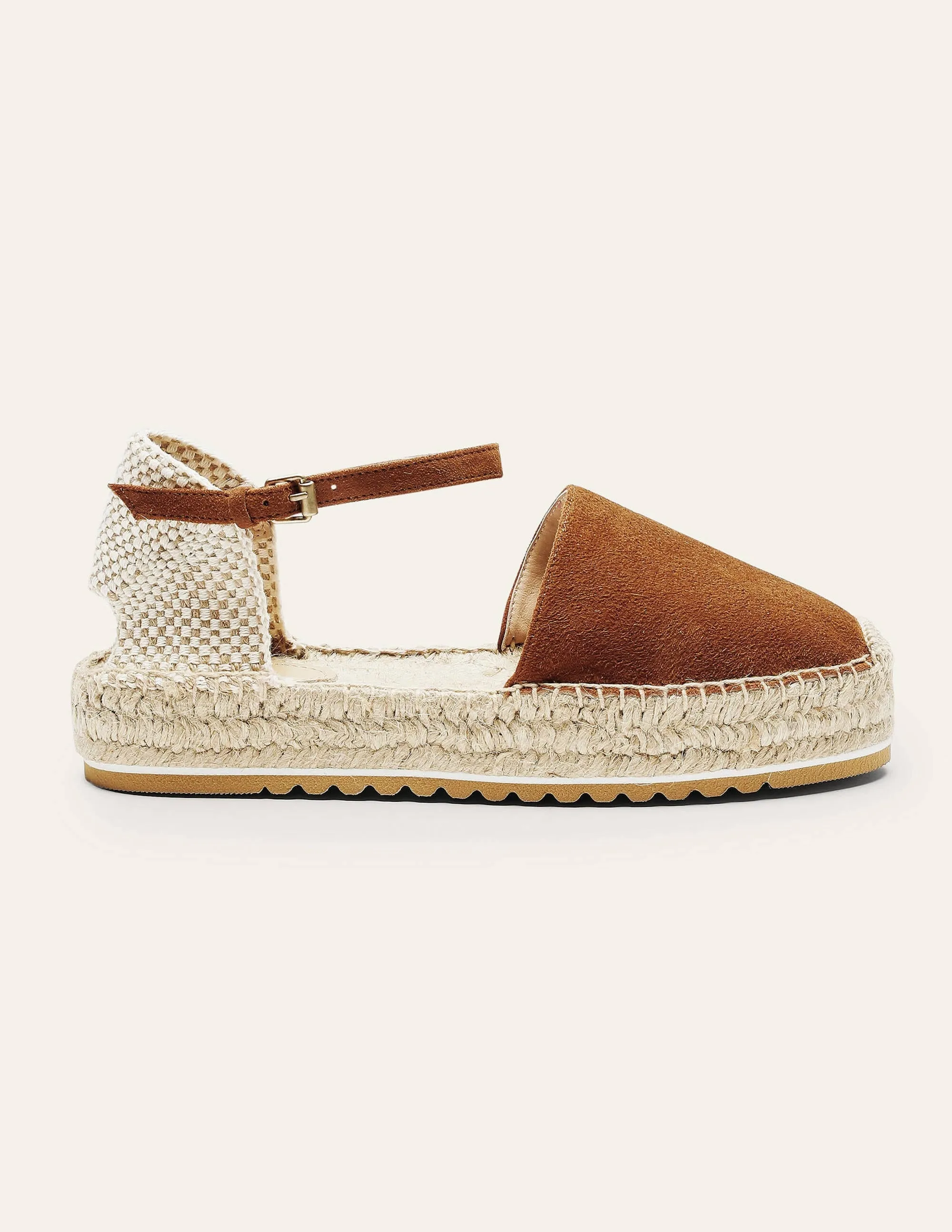 Flatform Espadrilles-Tan