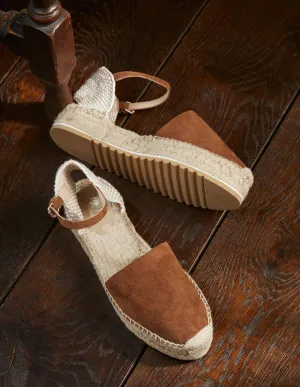 Flatform Espadrilles-Tan