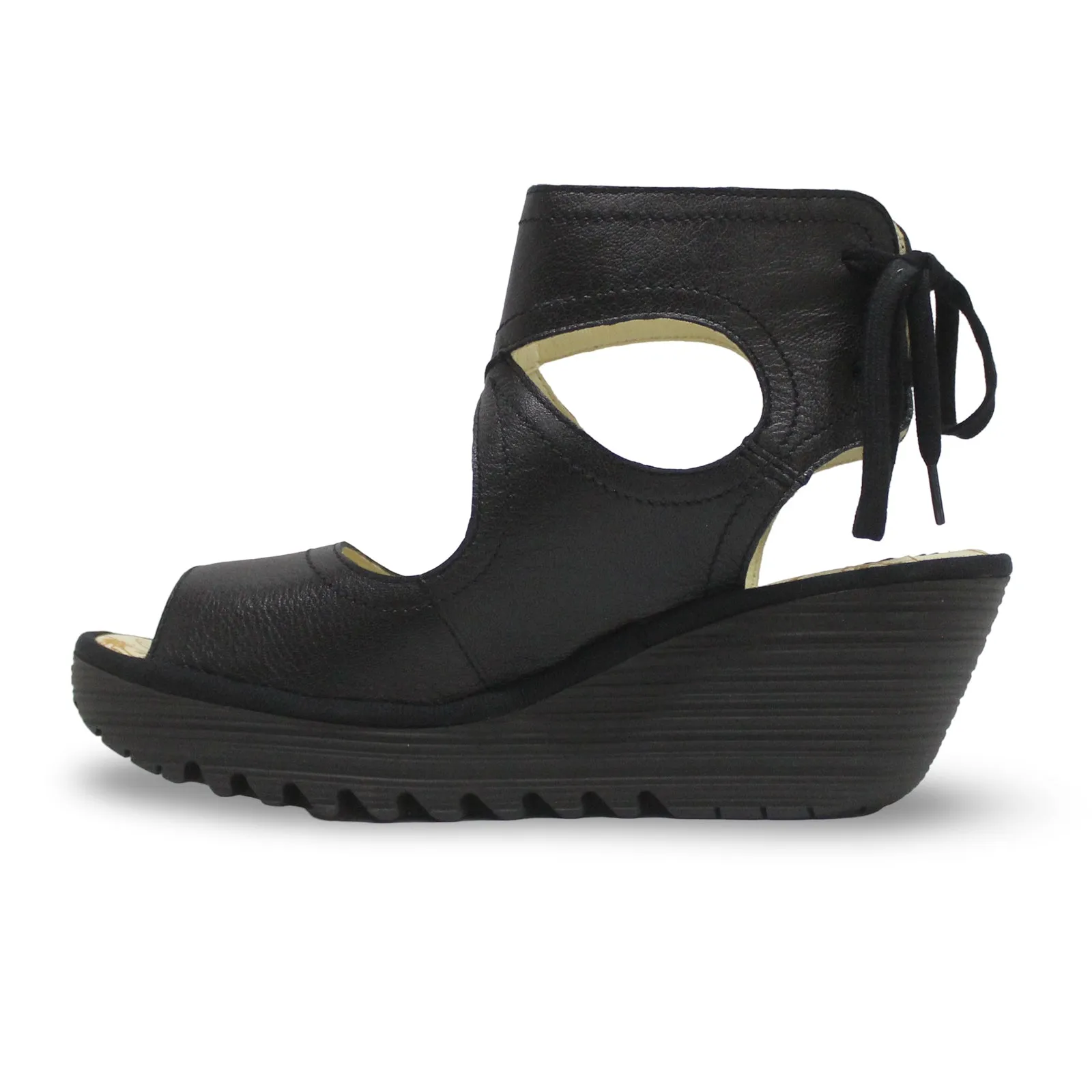 Fly London YULP571FLY Mousse Leather Women's Heels Sandals