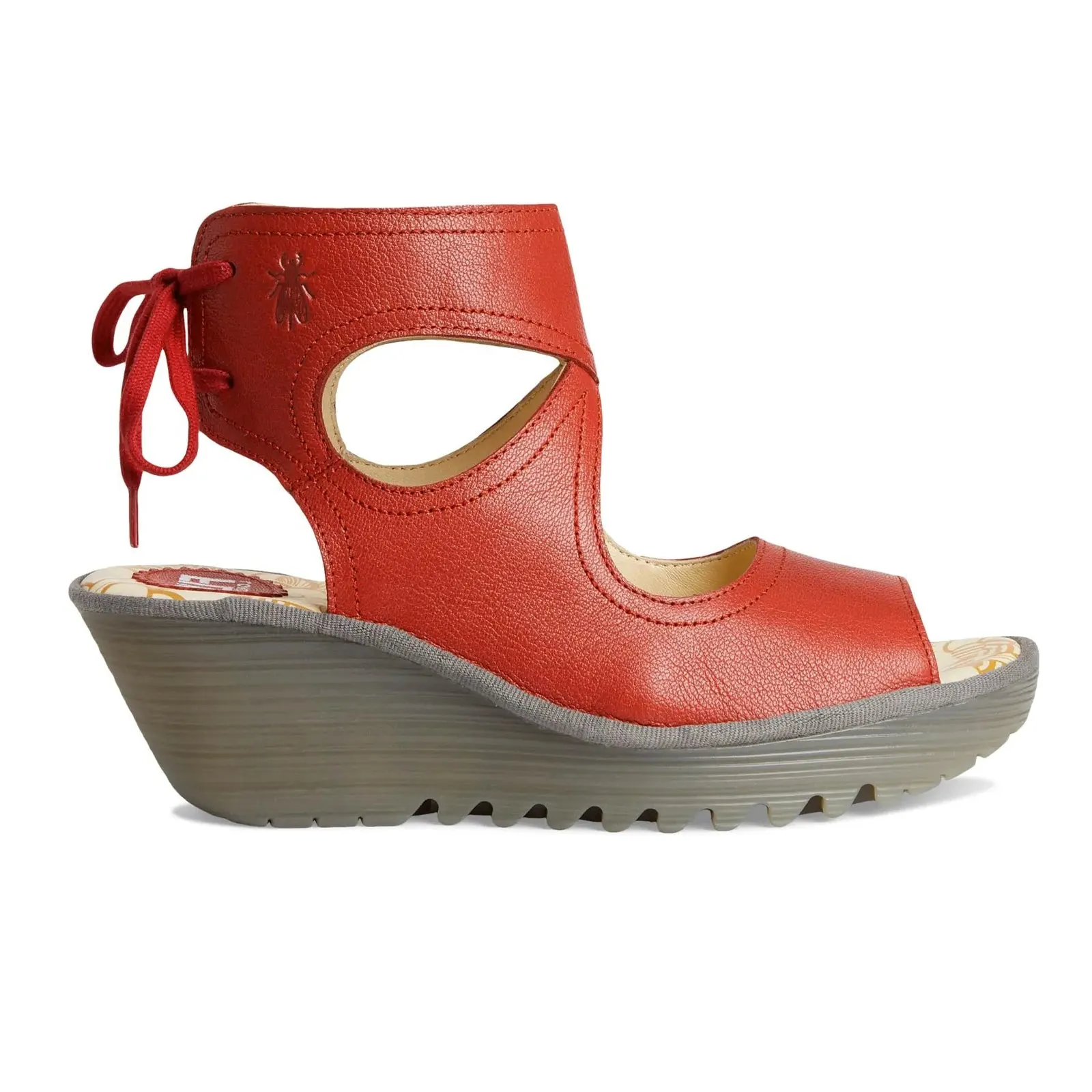 Fly London YULP571FLY Mousse Leather Women's Heels Sandals