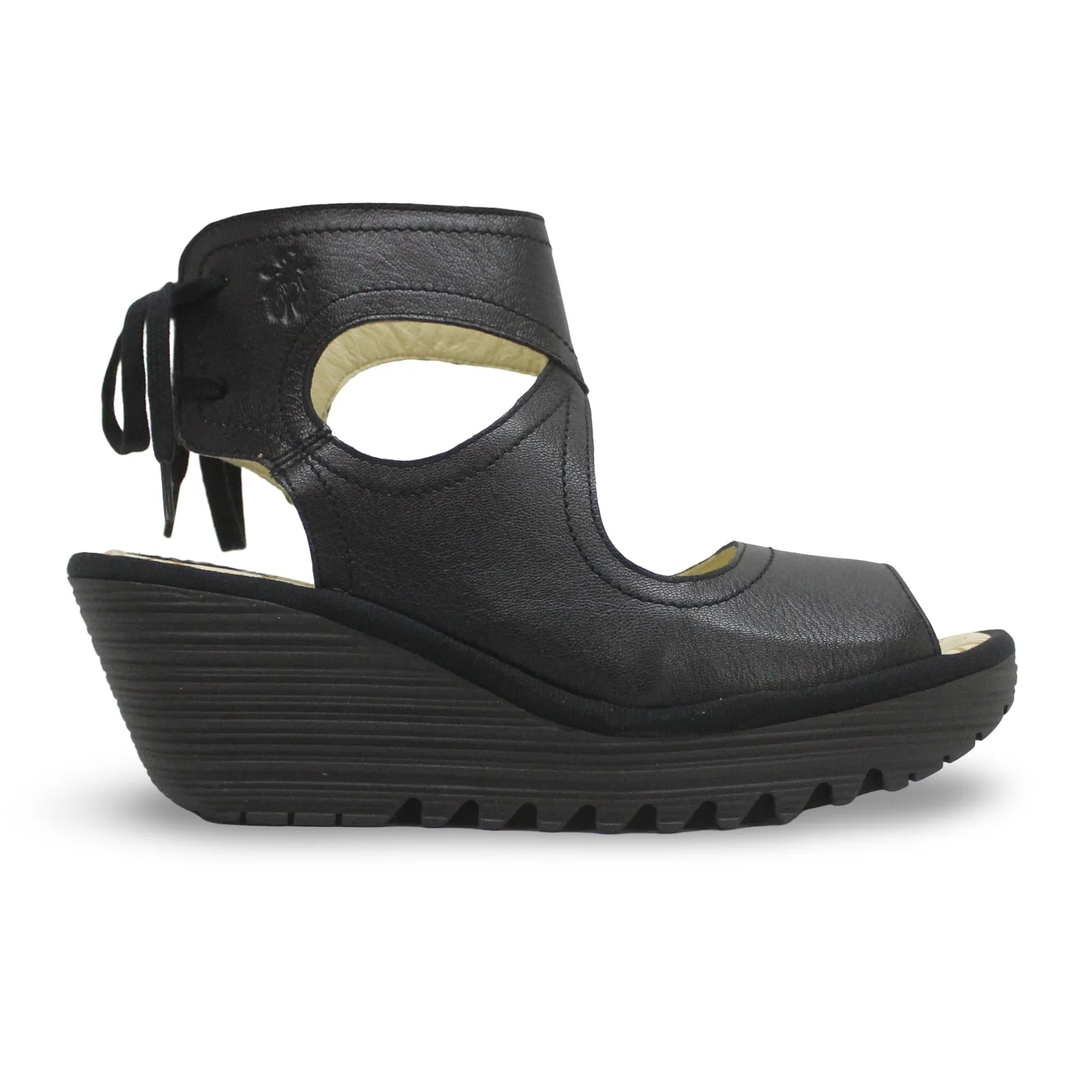 Fly London YULP571FLY Mousse Leather Women's Heels Sandals
