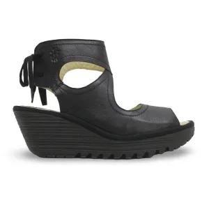 Fly London YULP571FLY Mousse Leather Women's Heels Sandals