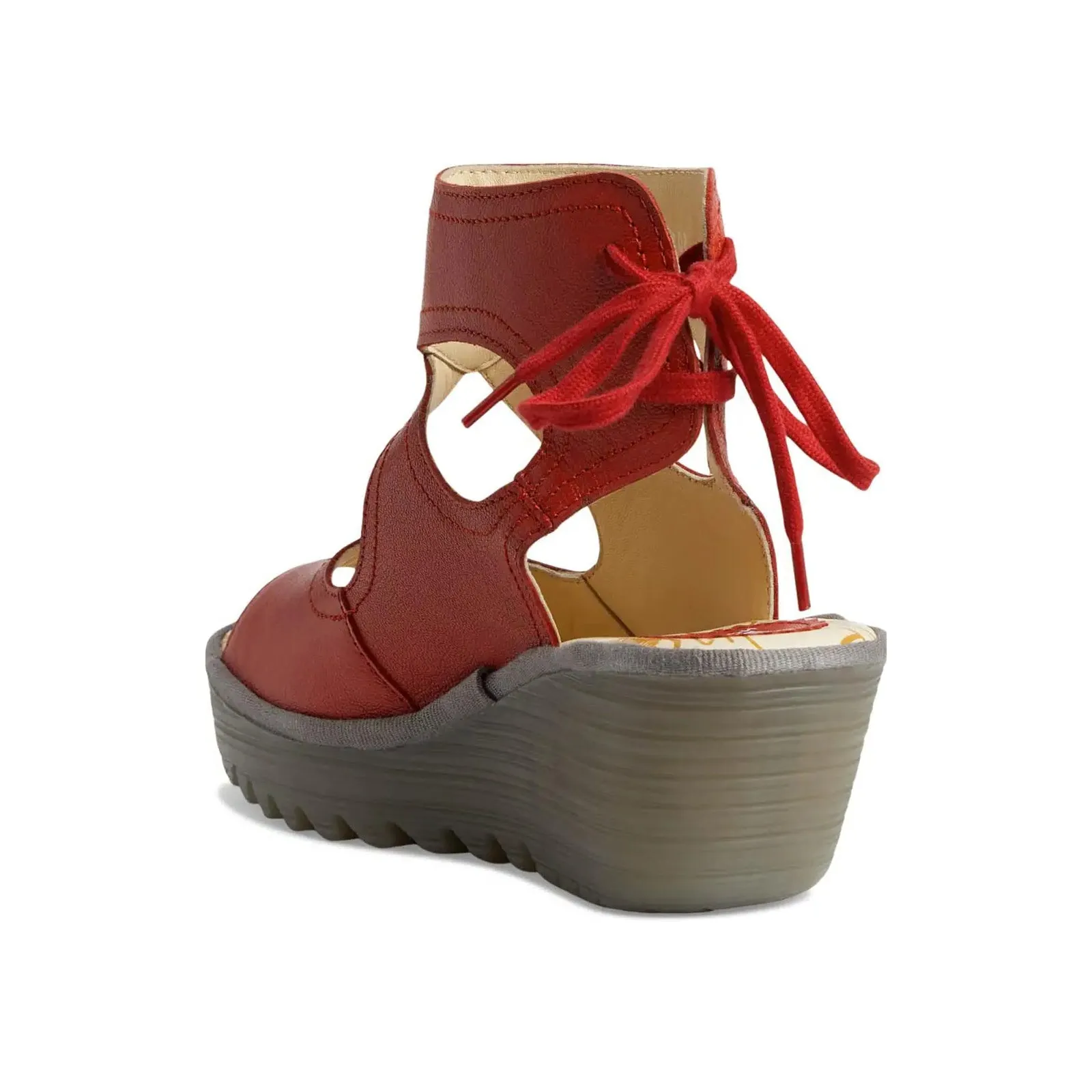 Fly London YULP571FLY Mousse Leather Women's Heels Sandals