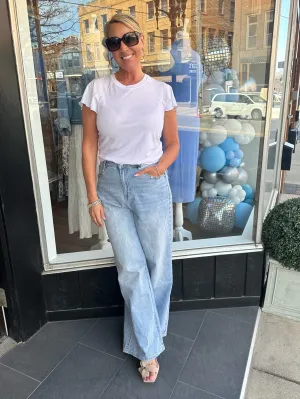Gemma Studded Wide-Leg Slouch Jean