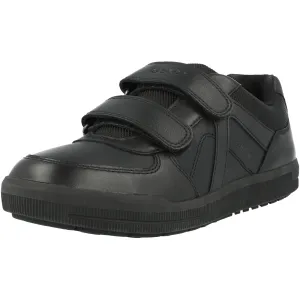 Geox Arzach Black Boys School Shoes