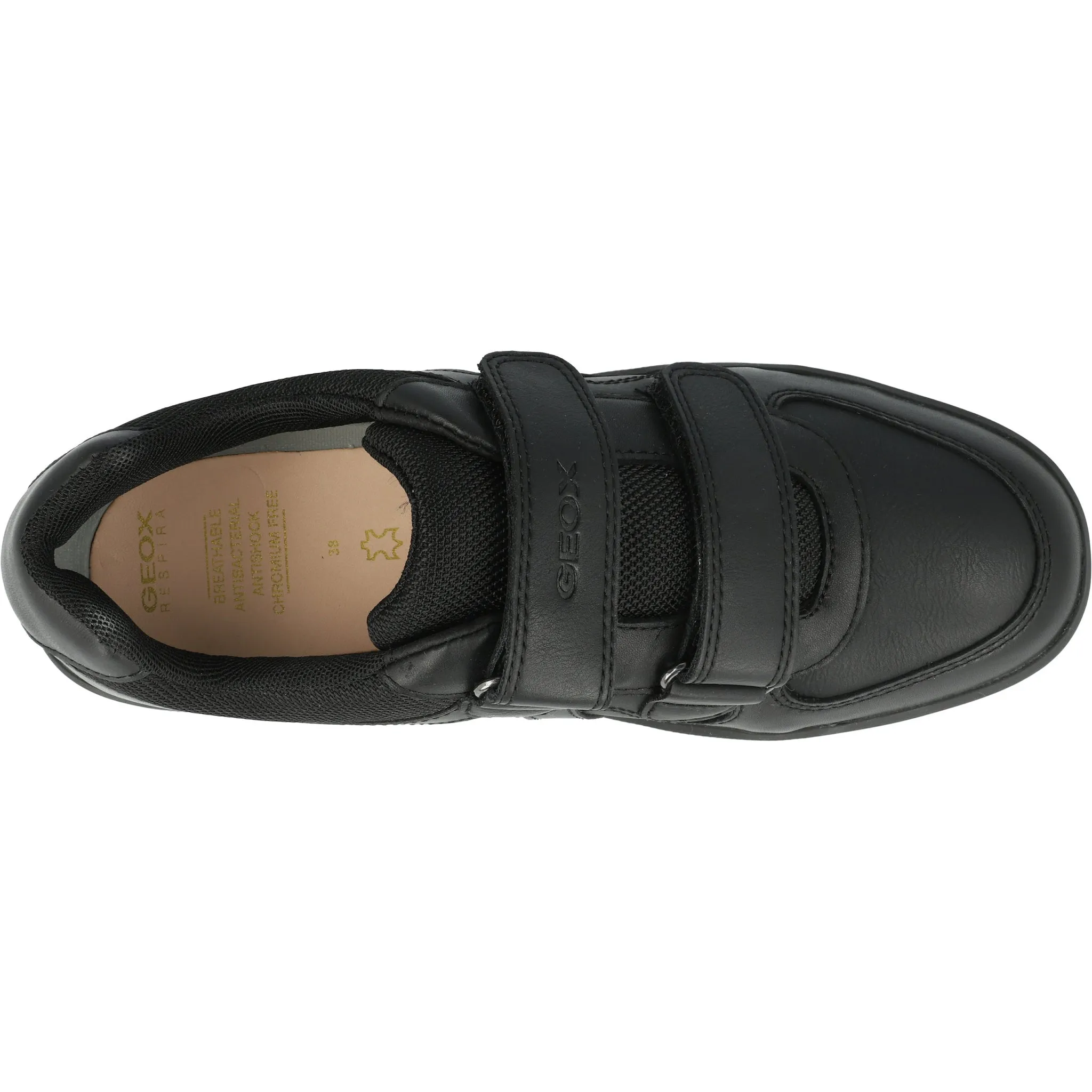 Geox Arzach Black Boys School Shoes