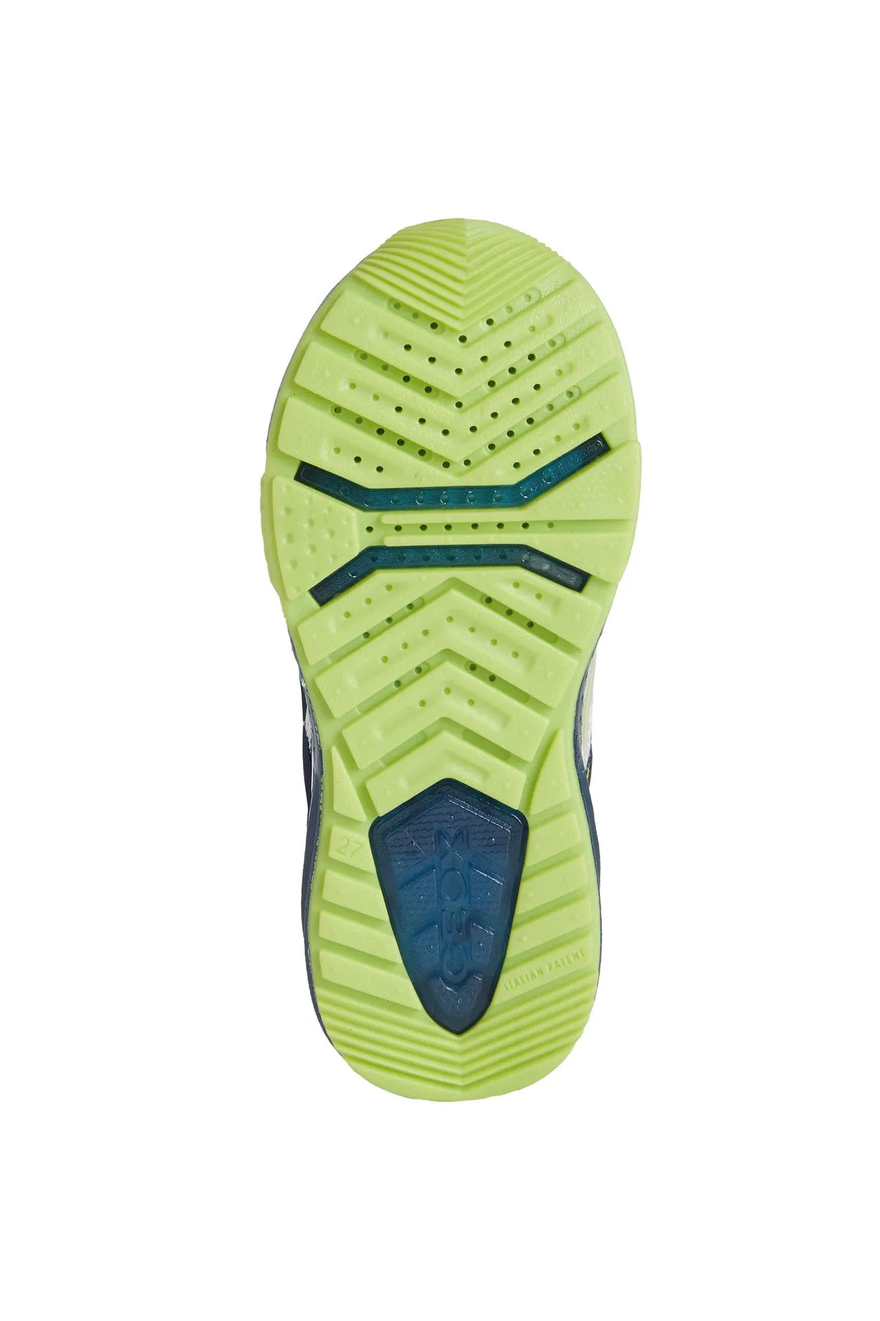Geox Kids Trainers | Bayonyc | Navy & Lime Shark