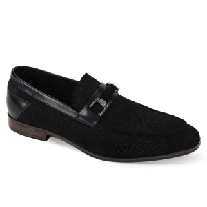 Giovanni Roman Suede Horse-Bit Loafers