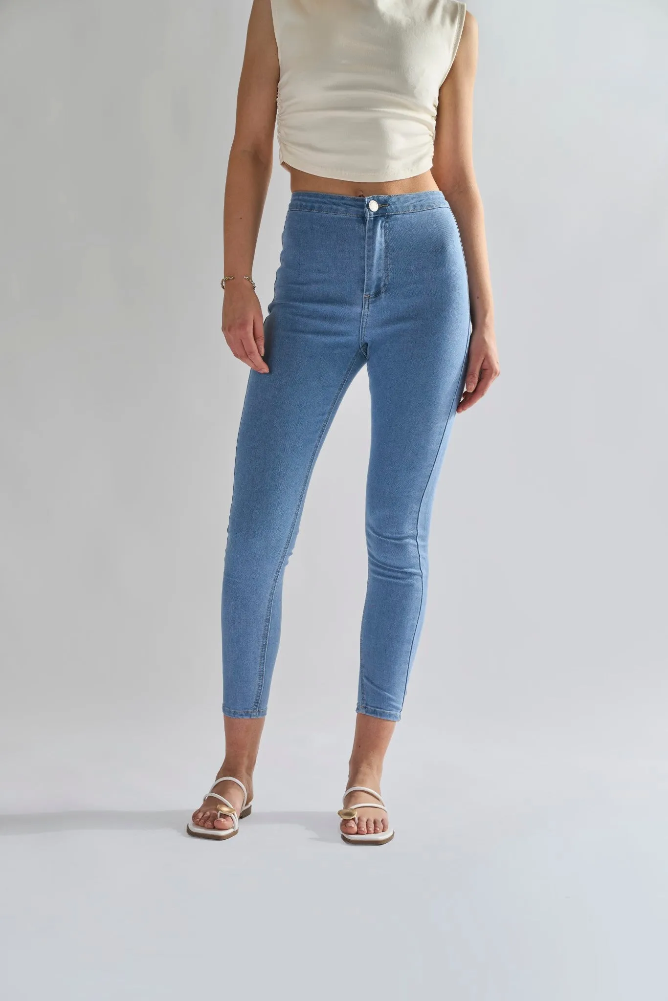 Glamorous Bleach Stonewash Skinny Jeans