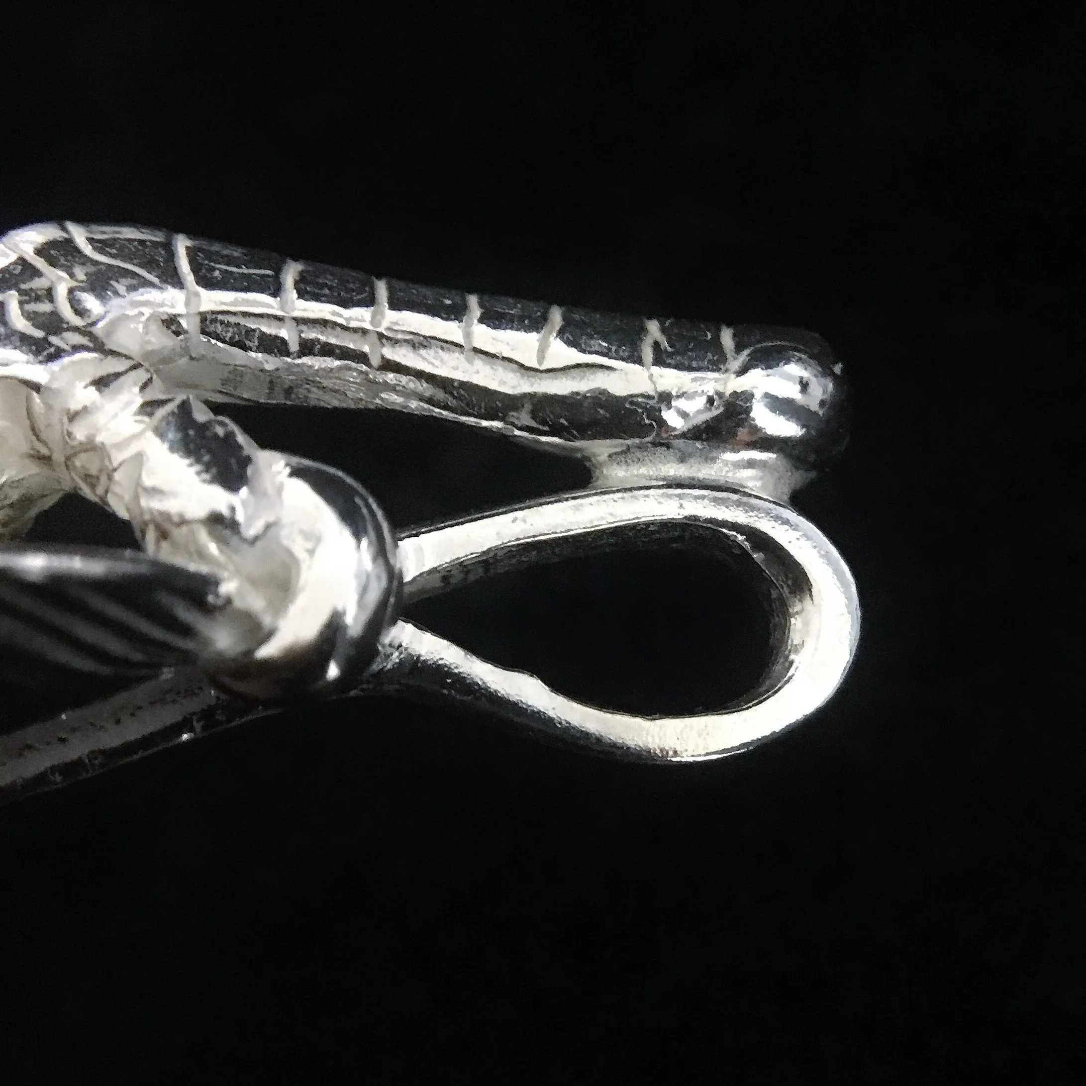 Goros Feather With Silver Claw - Facing Left