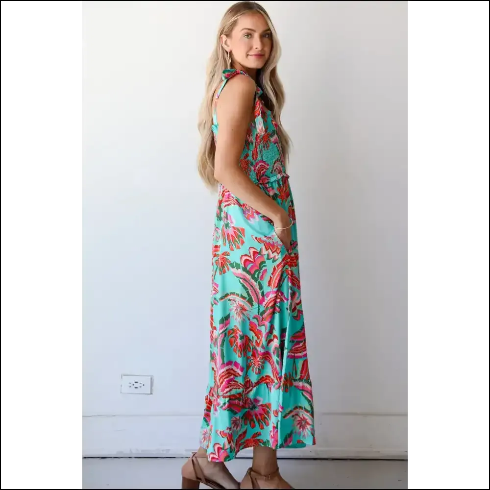 Green Abstract Print Maxi Dress: Dressed to Kill (your Ex's Vibe) Needful Things