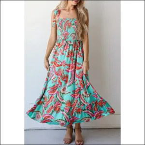 Green Abstract Print Maxi Dress: Dressed to Kill (your Ex's Vibe) Needful Things