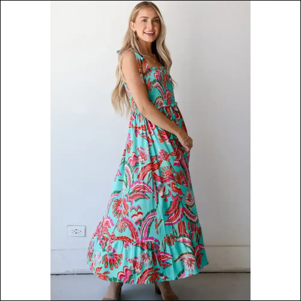 Green Abstract Print Maxi Dress: Dressed to Kill (your Ex's Vibe) Needful Things