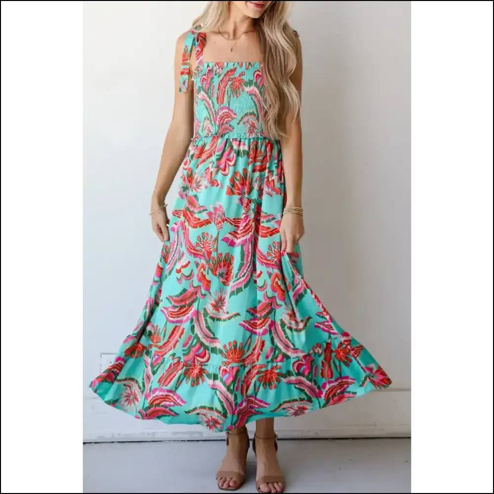 Green Abstract Print Maxi Dress: Dressed to Kill (your Ex's Vibe) Needful Things