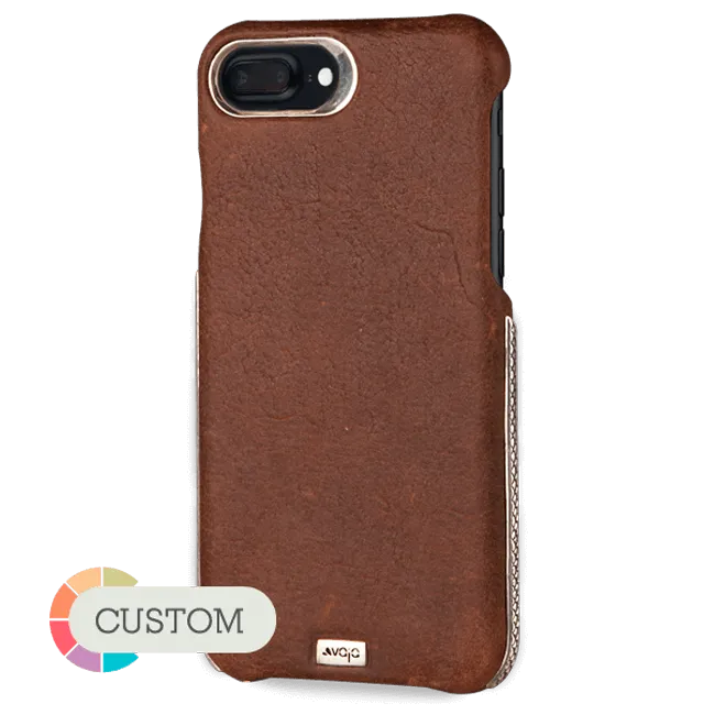 Grip Silver - Luxury iPhone 7 Plus leather case