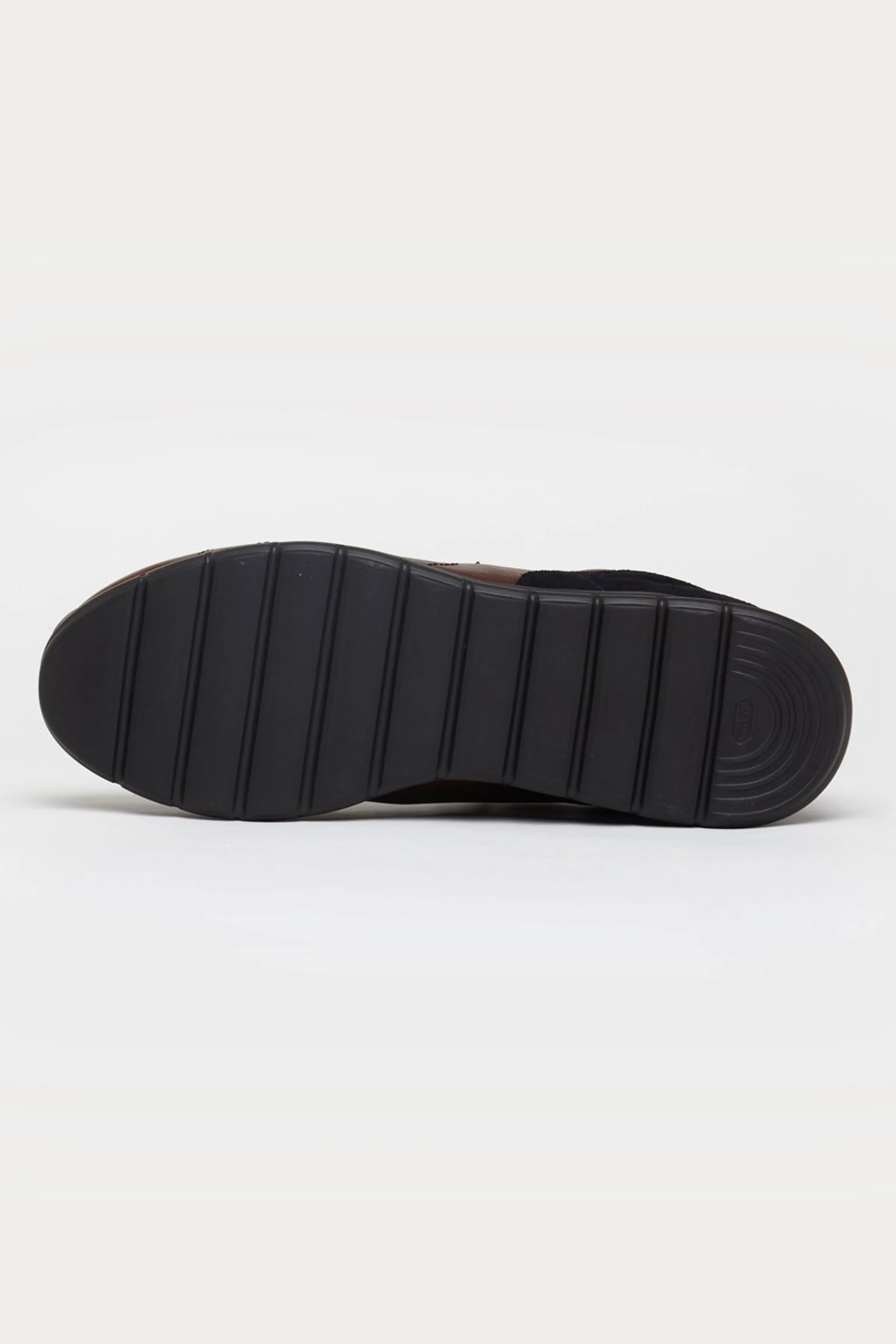 Hammersmith Leather Trainers in Dark Brown/Black