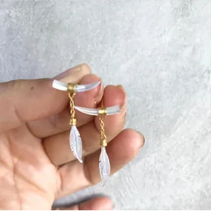 Heather Benjamin Mother of Pearl Shard Earrings