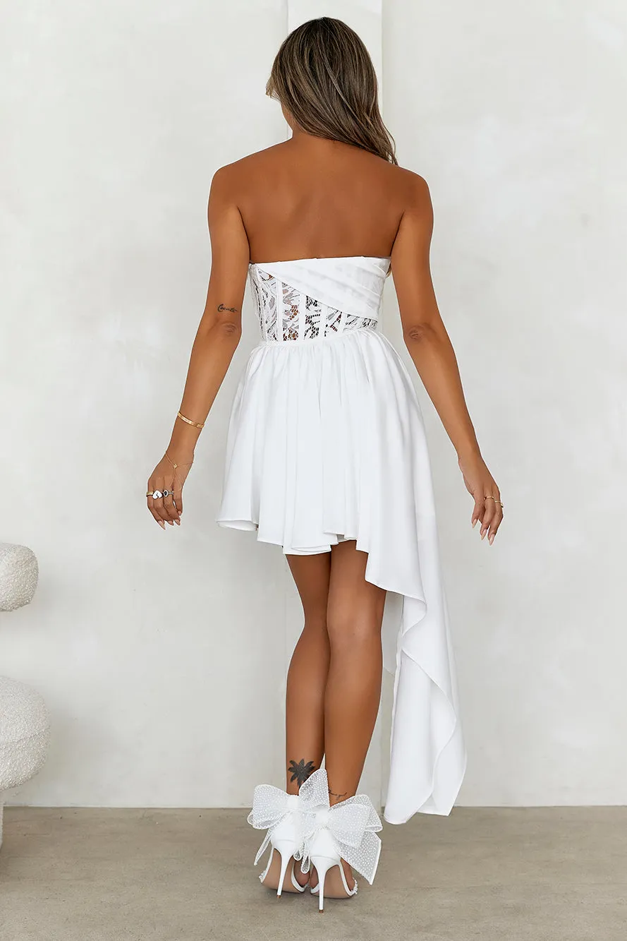 HELLO MOLLY Moody Nights Midi Dress White