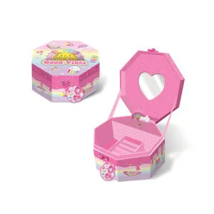 Hot Focus Musical Jewelry Box with Figurine - Rainbow