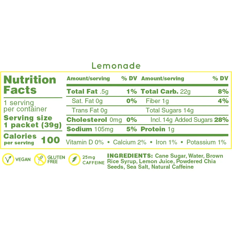 Huma Energy Gels Original - Lemonade