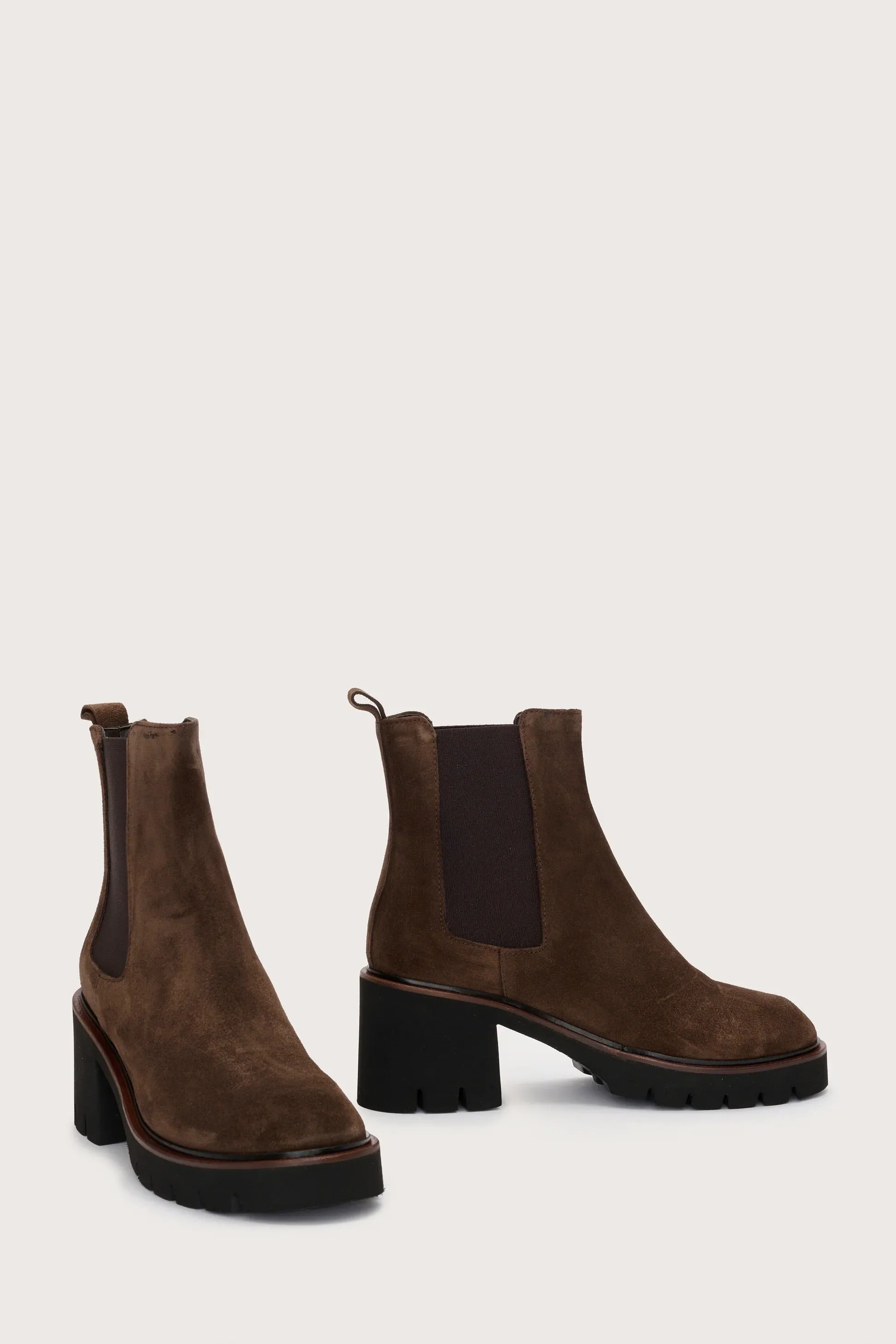 Jane Galland Brown Suede Chelsea Boots