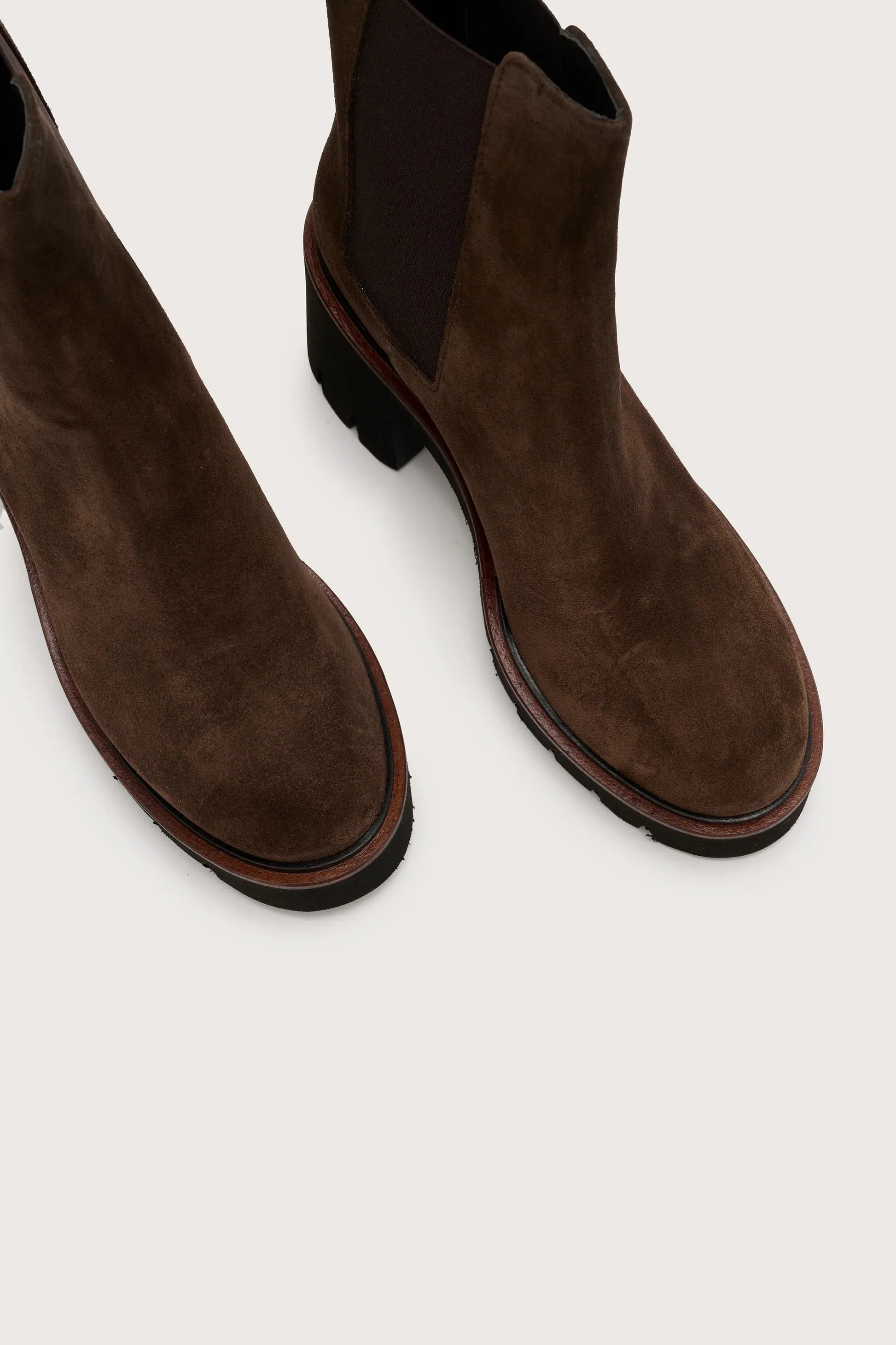 Jane Galland Brown Suede Chelsea Boots