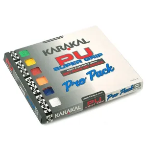 Karakal PU Badminton Super Grip - Pack of 6 - Assorted Colors