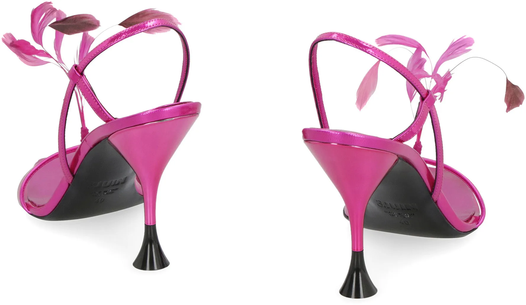 Kimi patent leather heel sandals