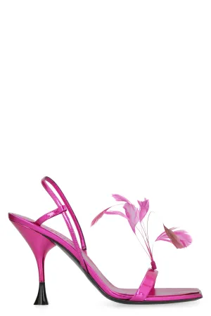 Kimi patent leather heel sandals