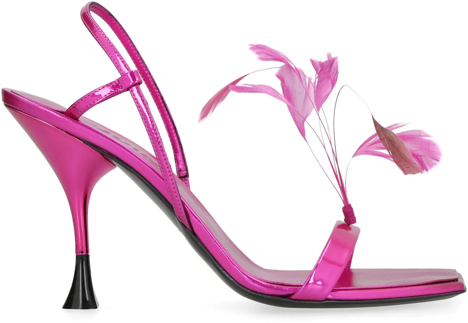 Kimi patent leather heel sandals