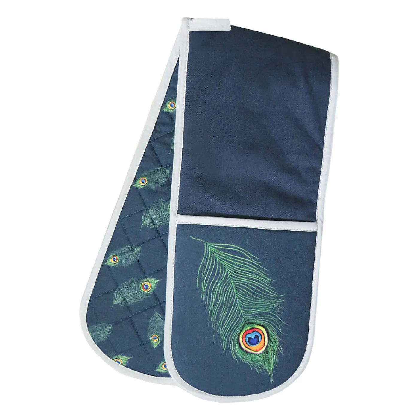 Lamont Peacock Feather Double OvenGlove