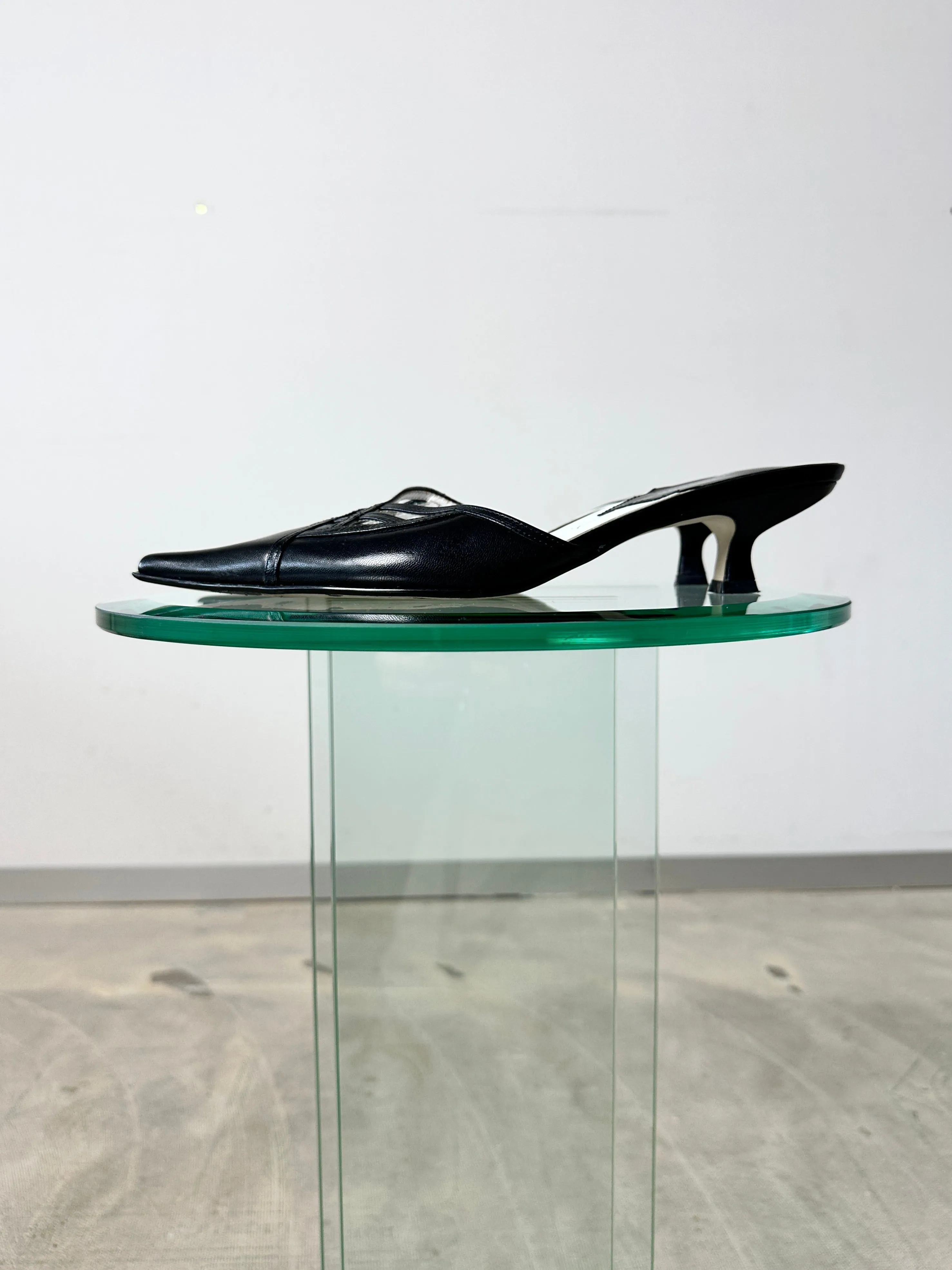 Leather mules | Black