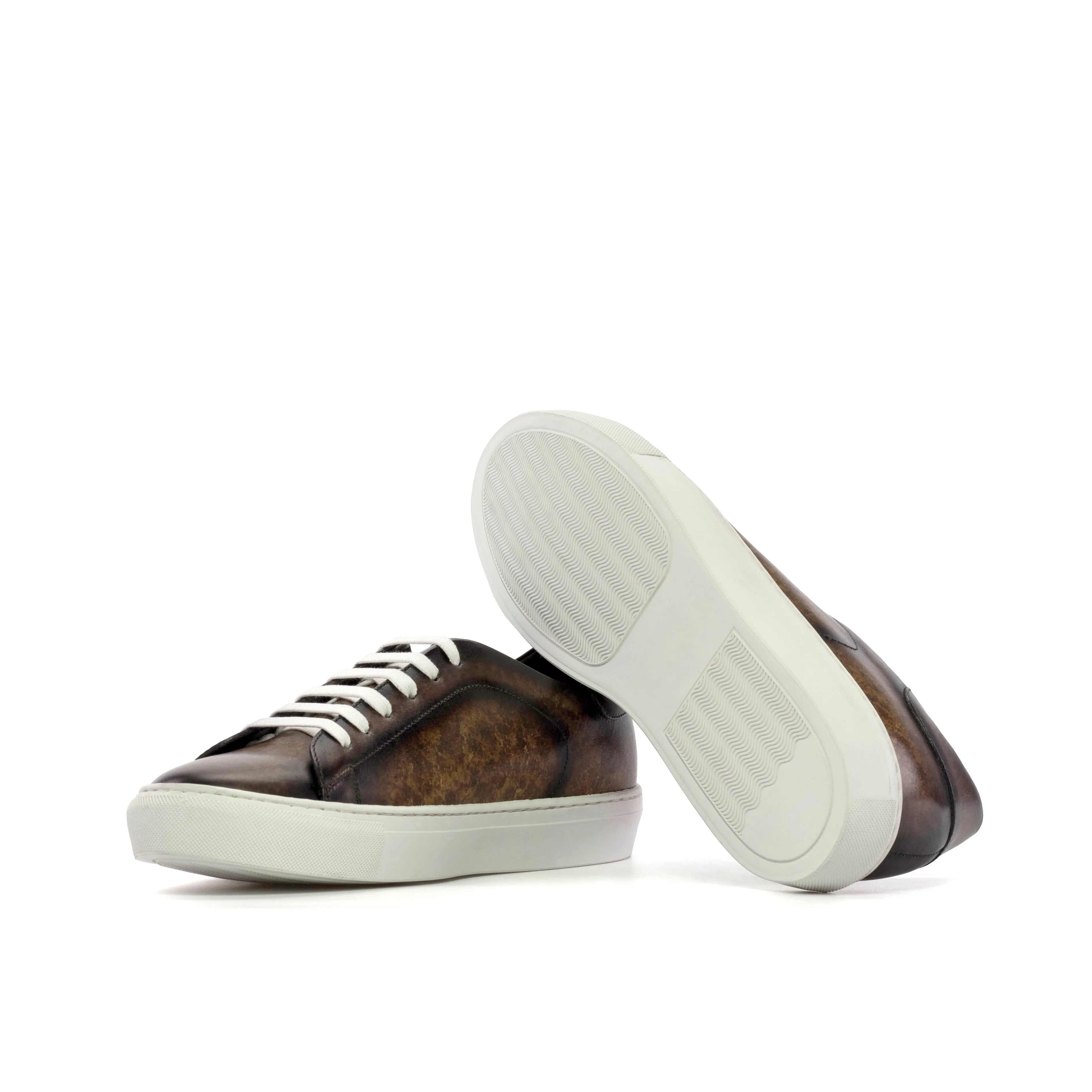 Leather Trainer │ Brown Patina