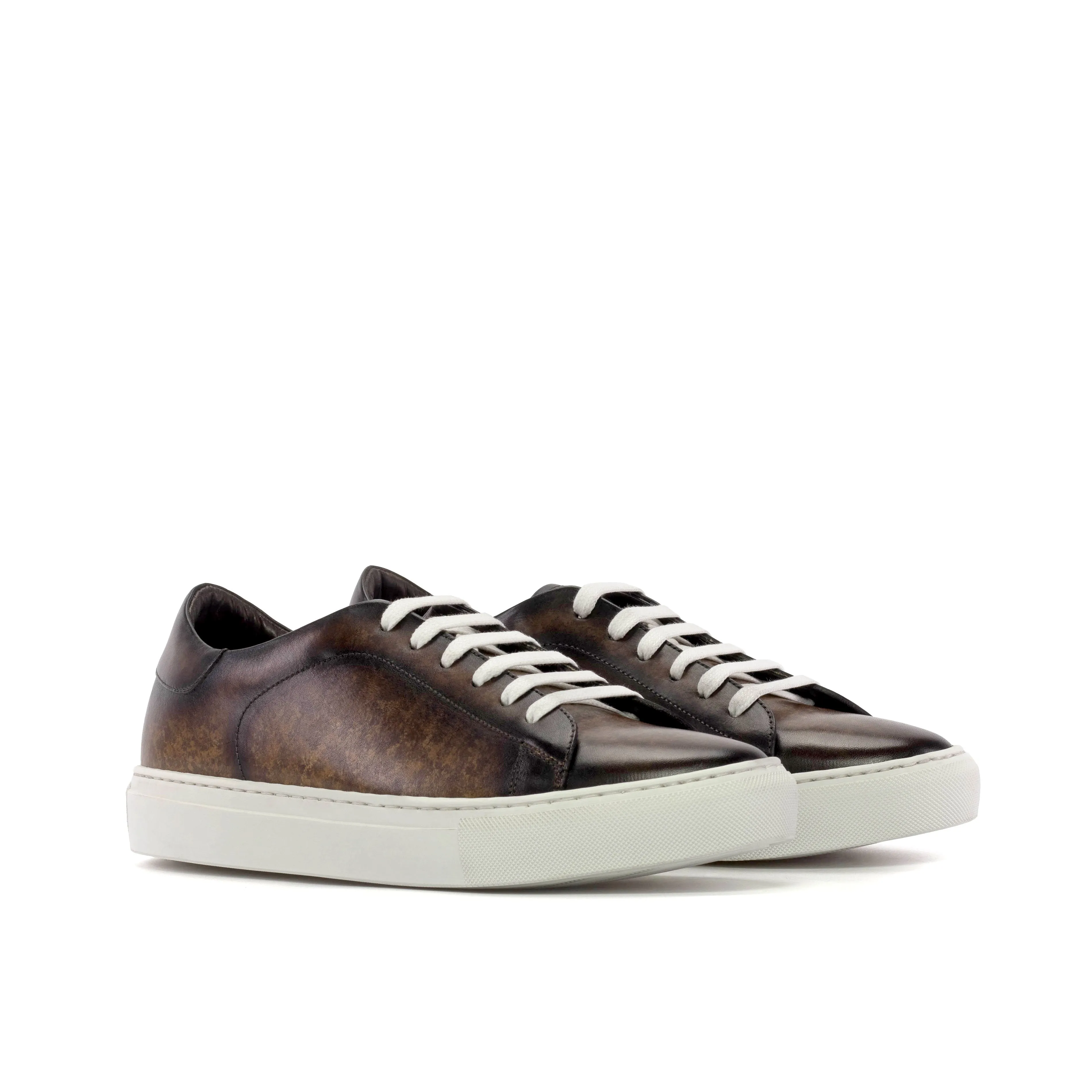 Leather Trainer │ Brown Patina