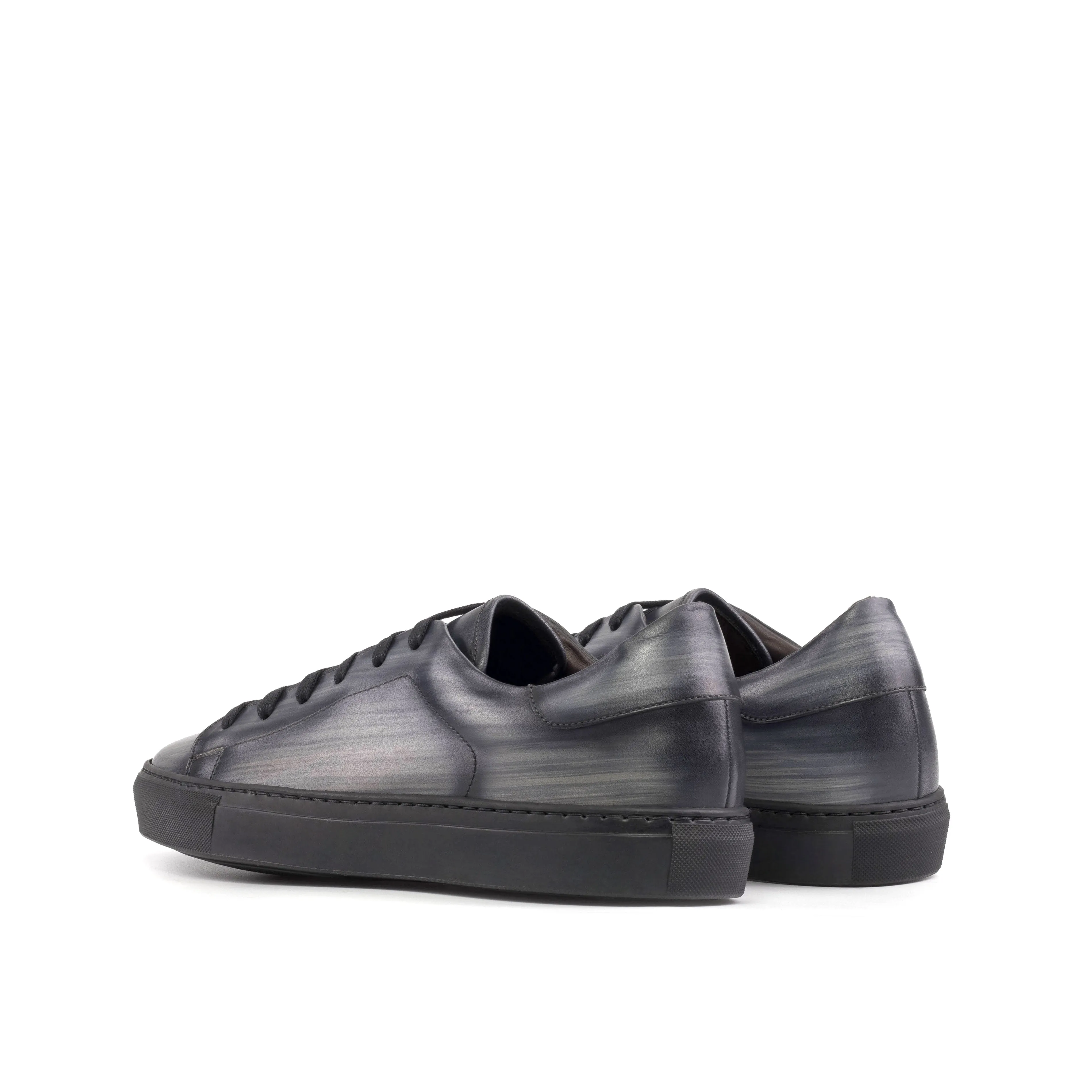 Leather Trainer │ Grey Patina