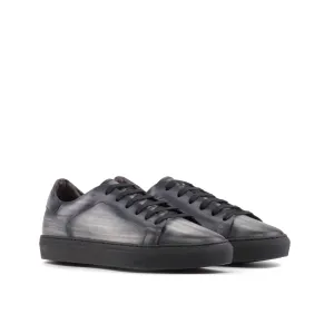 Leather Trainer │ Grey Patina